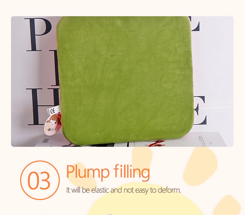 Cartoon office cushion square fruit cushion-6